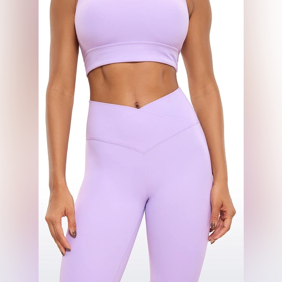 Butterluxe Capris Leggings 23"- V Cross Waist - Picture 3 of 5